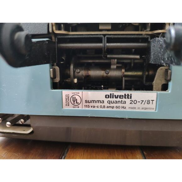 Vintage Olivetti Summa Quanta 20-7/8T Printing Calculator - Picture 2 of 10